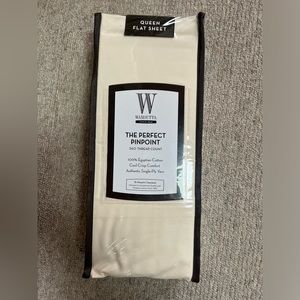 Brand new in package Wamsutta Perfect Pinpoint 360 thread count queen flat sheet